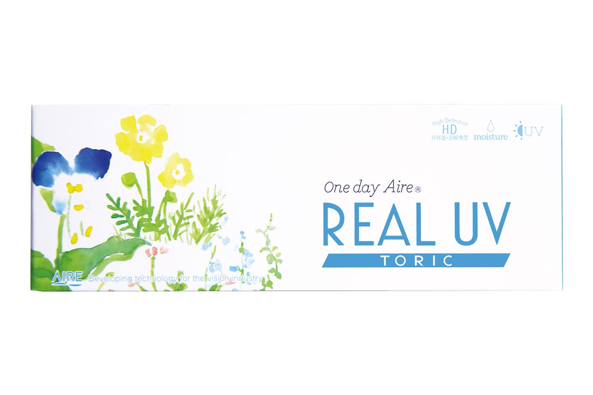 【2023年6月末販売終了】ワンデーアイレ リアル UV トーリック ブラック075