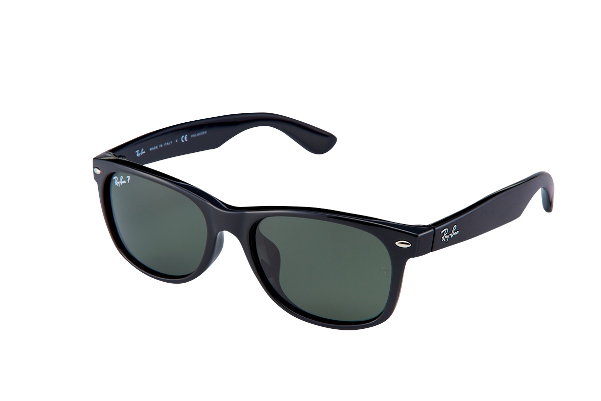 Ray-Ban RB2132 White-サングラス NEW WAYFARER COLOR MIX Sunglasses in Black and G-15 Green